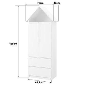Armoire Cabane Sofie - bleue