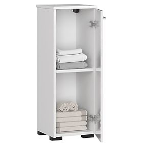 ARMOIRE DE SALLE DE BAIN DEBOUT FIN S30 1D BLANC BRILLANT