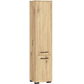 ARMOIRE DE SALLE DE BAIN FIN 2 PORTES CHÊNE ARTISAN