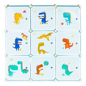 Armoire modulaire pour enfants avec 9 étagères
