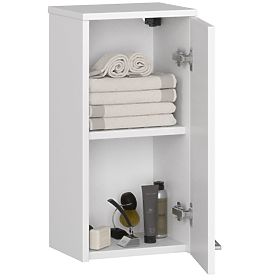 ARMOIRE MURALE SALLE DE BAIN FIN W30 1D BLANCHE