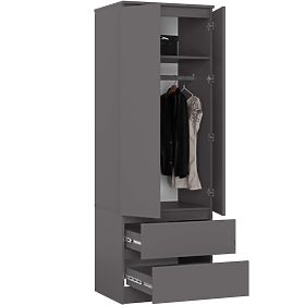 ARMOIRE STAR S60 2D 2SZ PK GRIS GRAPHITE