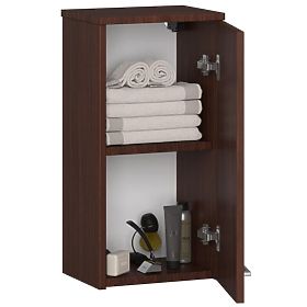 ARMOIRE SUSPENDUE SALLE DE BAIN FIN W30 1D WENGE