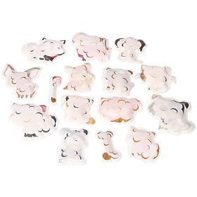 Autocollants de bain avec animaux changeant de couleur