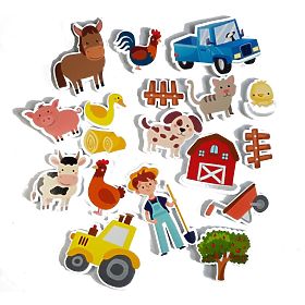 Autocollants de bain ferme