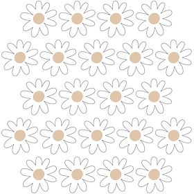 Autocollants muraux - marguerites 22 pcs