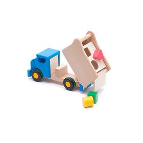 Bajo Camion à benne basculante bleu à encastrements