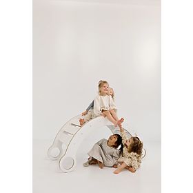 Balançoire en bois Montessori XL - blanche