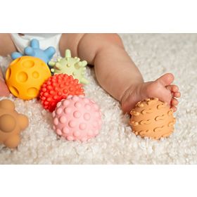 Balles sensorielles PASTEL Tullo - 8 balles sans trous