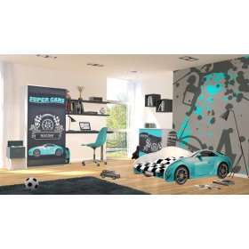 Lit de voiture S-CAR - bleu
