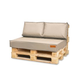 Ensemble de coussins pour meubles en palette - Beige