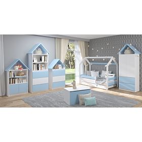 Bibliothèque Cabane Sofie - bleue