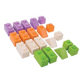 Bigjigs Baby Blocs de Construction en Bois Ensemble de Base, Bigjigs Toys