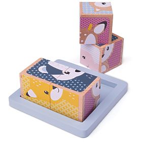 Bigjigs Baby Blocs en bois Woodland