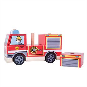 Bigjigs Baby Empilage de pompiers, Bigjigs Toys