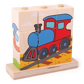 Bigjigs Baby Snap-on bloque les moyens de transport