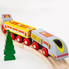 Bigjigs Rail Eurostar Express + 3 voies
