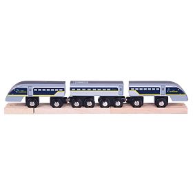 Bigjigs Rail Express Eurostar E320 + 3 voies