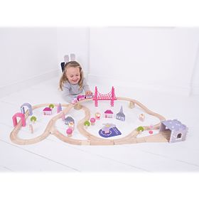 Bigjigs Rail Grande voie ferrée princesse en bois