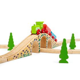 Bigjigs Rail Pont ferroviaire en bois