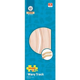 Bigjigs Rail Rails courbés 22 cm 2 pcs