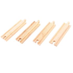 Bigjigs Rail Rails droits moyens 16 cm 4 pcs