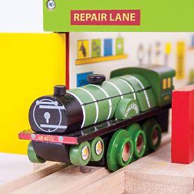 Bigjigs Rail Réplique en bois de la locomotive Flying Scotsman