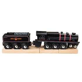 Bigjigs Rail Réplique en bois de la locomotive à moteur Black 5