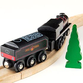 Bigjigs Rail Réplique en bois de la locomotive à moteur Black 5