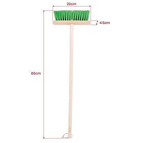 Bigjigs Toys Balai de jardin à long manche vert