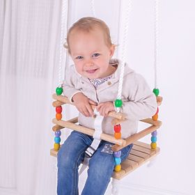 Bigjigs Toys Balançoire à perles en bois