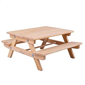Bigjigs Toys Banc de pique-nique en bois pour poupées