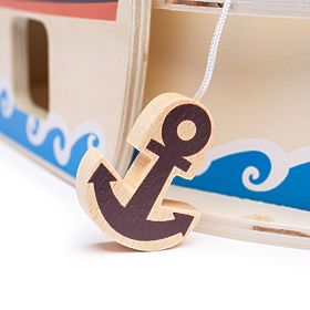 Bigjigs Toys Bateau Pirate avec Pirates