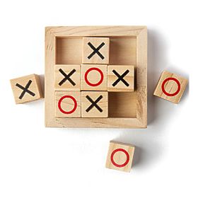 Bigjigs Toys Blocs de tic-tac-toe en bois
