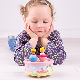 Bigjigs Toys Boîte à musique en bois fantasy