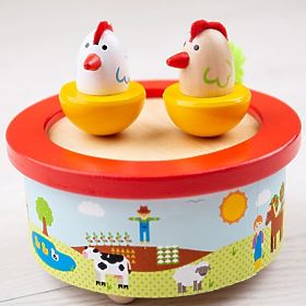 Bigjigs Toys Boîte à musique en bois Ferme, Bigjigs Toys
