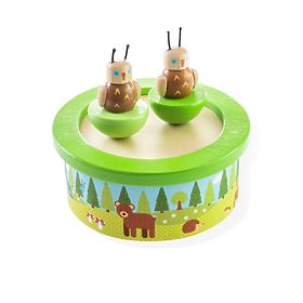 Bigjigs Toys Boîte à musique en bois woodland, Bigjigs Toys