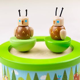 Bigjigs Toys Boîte à musique en bois woodland