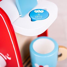 Bigjigs Toys Cafetière en bois rouge, Bigjigs Toys