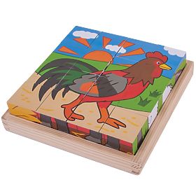 Bigjigs Toys Cubes Illustrés Ferme
