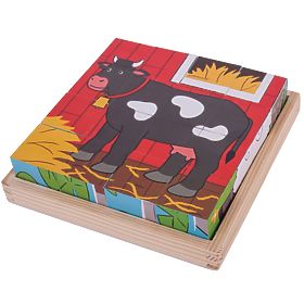 Bigjigs Toys Cubes Illustrés Ferme