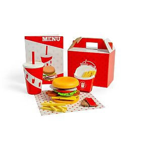 Bigjigs Toys Ensemble Burger et frites, Bigjigs Toys