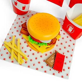 Bigjigs Toys Ensemble Burger et frites, Bigjigs Toys