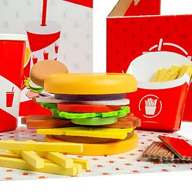 Bigjigs Toys Ensemble Burger et frites