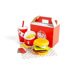 Bigjigs Toys Ensemble Burger et frites, Bigjigs Toys