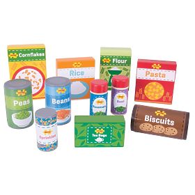 Bigjigs Toys Ensemble de denrées non périssables, Bigjigs Toys