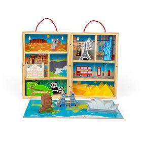 Bigjigs Toys Ensemble de jeu en bois pour voyageurs, Bigjigs Toys