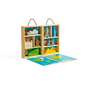 Bigjigs Toys Ensemble de jeu en bois pour voyageurs