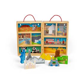 Bigjigs Toys Ensemble de jeu en bois pour voyageurs