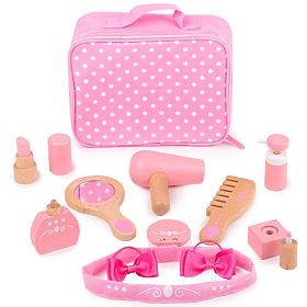 Bigjigs Toys Ensemble de maquillage en bois, Bigjigs Toys